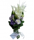 All For You: 10 Stalks White Calla Lily Bouquet - 24Hrs City Florist