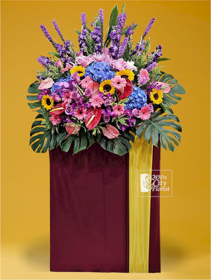 Exotic Vibrancy - Opening Floral Stand