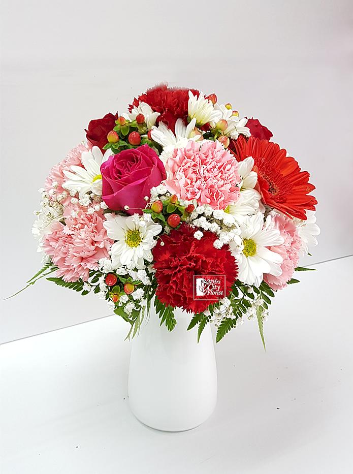 Carnations Arrange on Jar